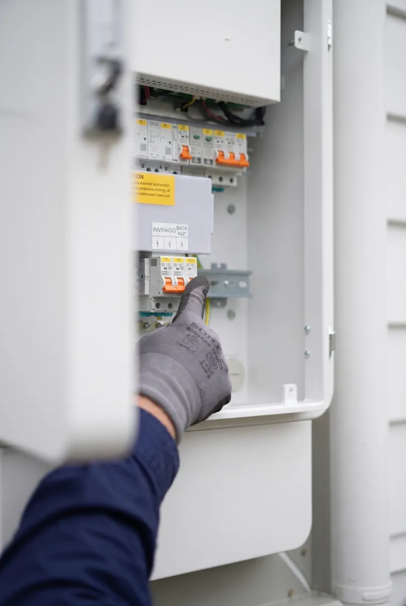 Checking circuit breakers in a switchboard